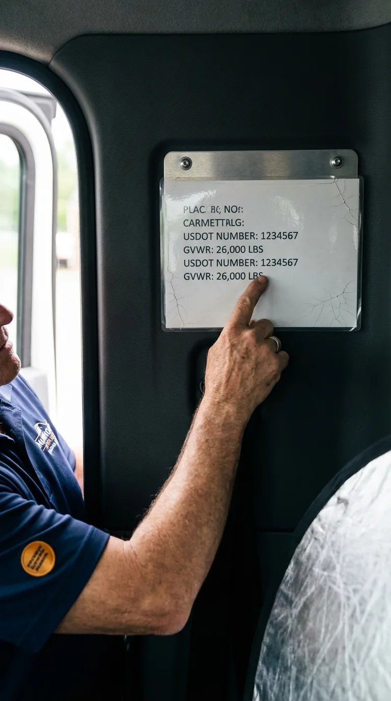 USDOT licensing placard verification in Abita Springs